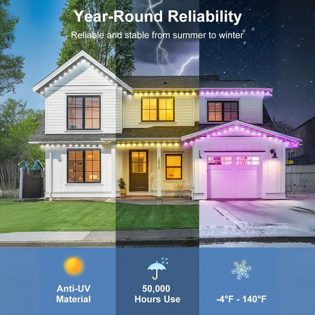 🔥 Hot Sale 🎁 Smart Rainbow LED Permanent Outdoor Light✨