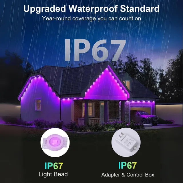 🔥 Hot Sale 🎁 Smart Rainbow LED Permanent Outdoor Light✨