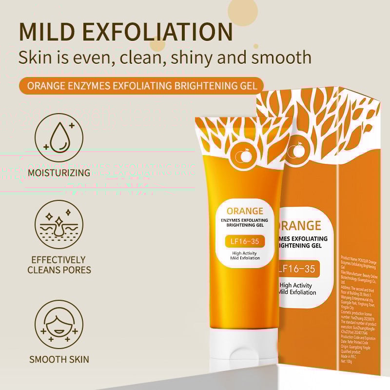 🔥 Hot Sale 49% OFF🎁Orange Enzyme Exfoliating Gel 50g – Facial Cleansing Peel