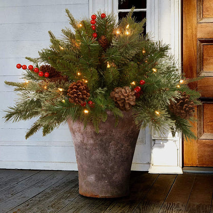 🔥🔥Final 5 Hours: 50% OFF🎄Pre-lit Artificial Christmas Tree Urn Filler💐