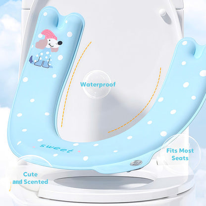 Home Waterproof Printed Toilet Seat Cushion