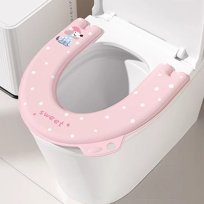 Home Waterproof Printed Toilet Seat Cushion