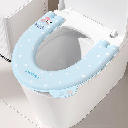 Home Waterproof Printed Toilet Seat Cushion